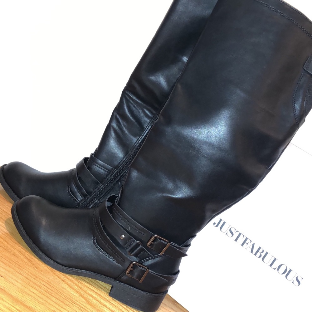 Tall black boots